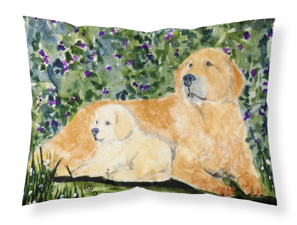 4320 SS8852PILLOWCASE Golden Retriever Fabric Standard Pillowcase
